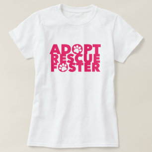 Camiseta Adote Resgate Acolhimento de Animais