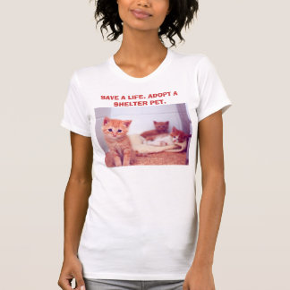 Camiseta "Adote T de um animal de estimação do abrigo"
