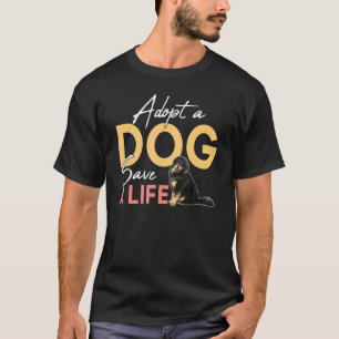 Camiseta Adote Um Cachorro Salvar Um Mastim Tibetano De Sal