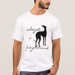 Camiseta Adote um cão do galgo
