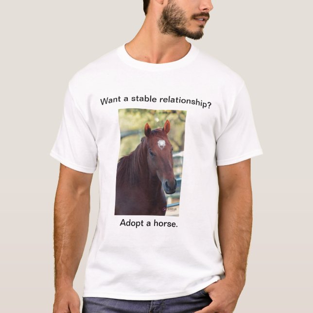 Camiseta Adote um cavalo (Frente)