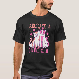 Camiseta Adote Um Gatinho Fofo