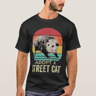 Camiseta Adote um gato de rua Funny Possum