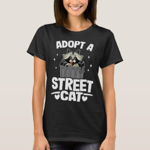 Camiseta Adote Um Gato De Rua Guaxinim 1