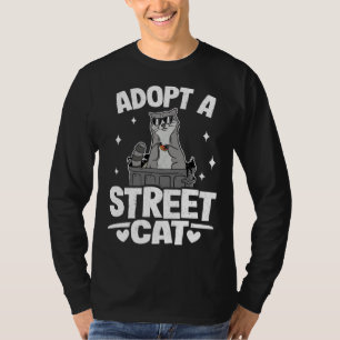 Camiseta Adote Um Gato De Rua Lixo Guaxinim Mapache 1