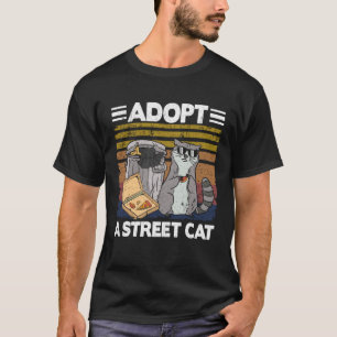 Camiseta Adote Um Gato De Rua Lixo Panda Pizza R