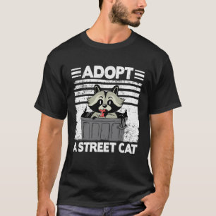 Camiseta Adote Um Gato De Rua Panda De Lixo Guaxinim 1
