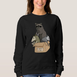 Camiseta Adote Um Gato De Rua Possum Guaxinim Gambá Vin Fun