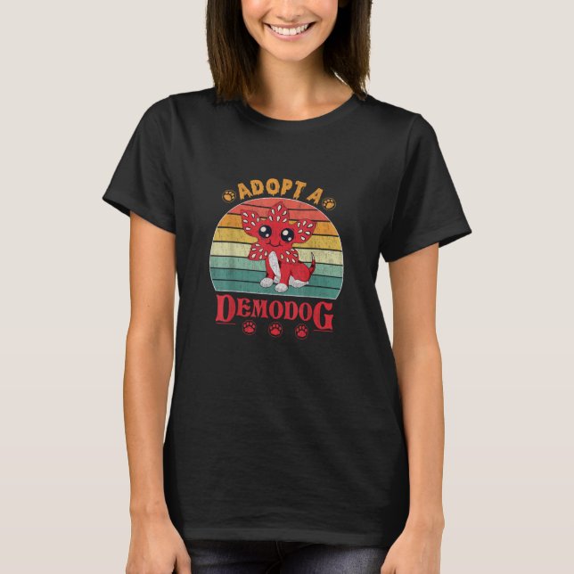 Camiseta Adote um presente engraçado para amantes de cães d (Frente)