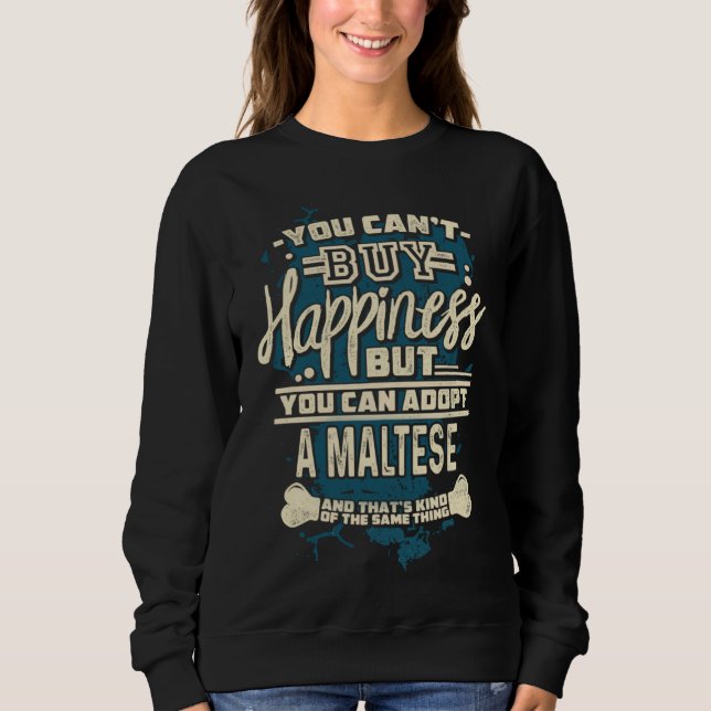Camiseta Adote um Resgatado Maltês (Frente)