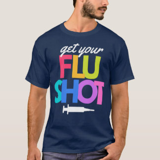 Camiseta Adquira A Sua Vacina Contra A Gripe Enfermagem Em