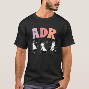 Camiseta ADR Gato Fantasma Técnico de Veterinária Halloween
