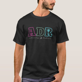 Camiseta ADR Medicamento Veterinário Estetoscópio Paw Funny