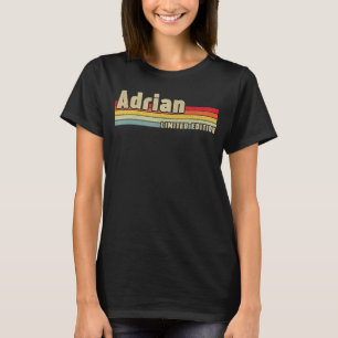 Camiseta Adrian Gift Name Personalizado Birthday Engraçado