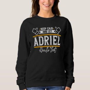 Camiseta Adriel Mantenha a Calma e deixe Adriel lidar com i
