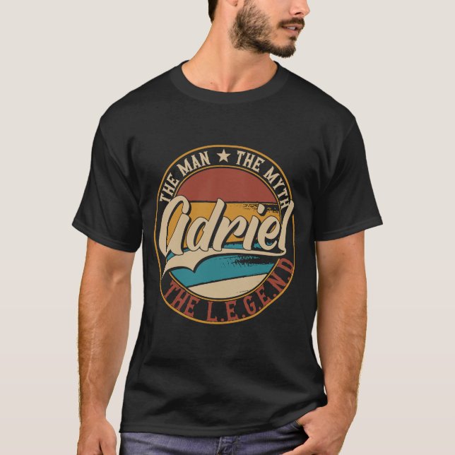 Camiseta Adriel O homem o mito a lenda (Frente)