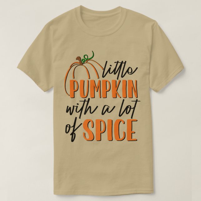 Camiseta AdrL Pequeno Pumpkin Com Um Grande Fal De Outono (Frente do Design)