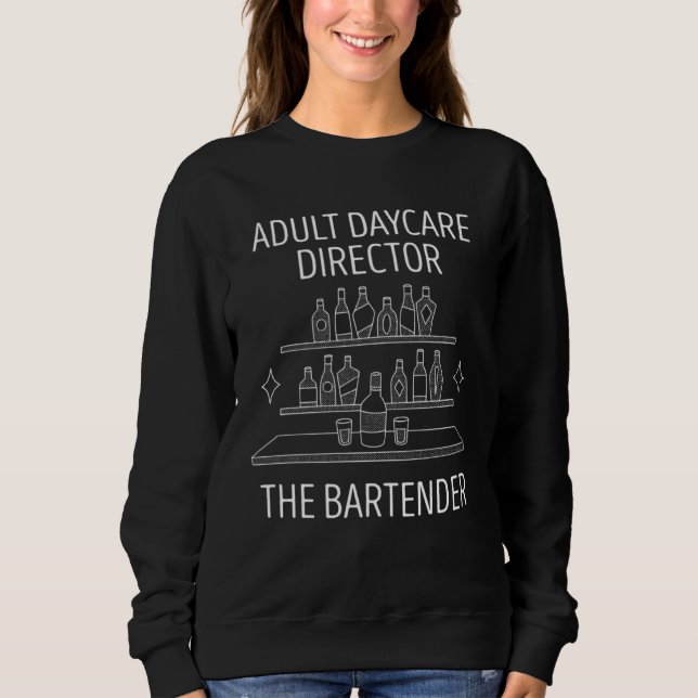 Camiseta Adult Daycare Director Mixology Intoxicologist Bar (Frente)