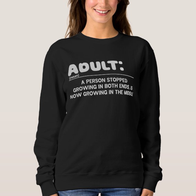 Camiseta Adult Definition Hilarious Gag Dictionary  Person (Frente)
