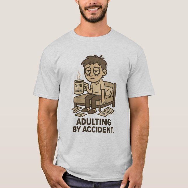 Camiseta Adulting by Accident  (Frente)