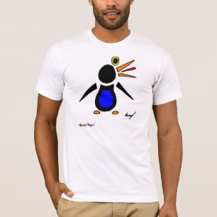 Camiseta Adulto Bella Canvas Pinguim Abstrato