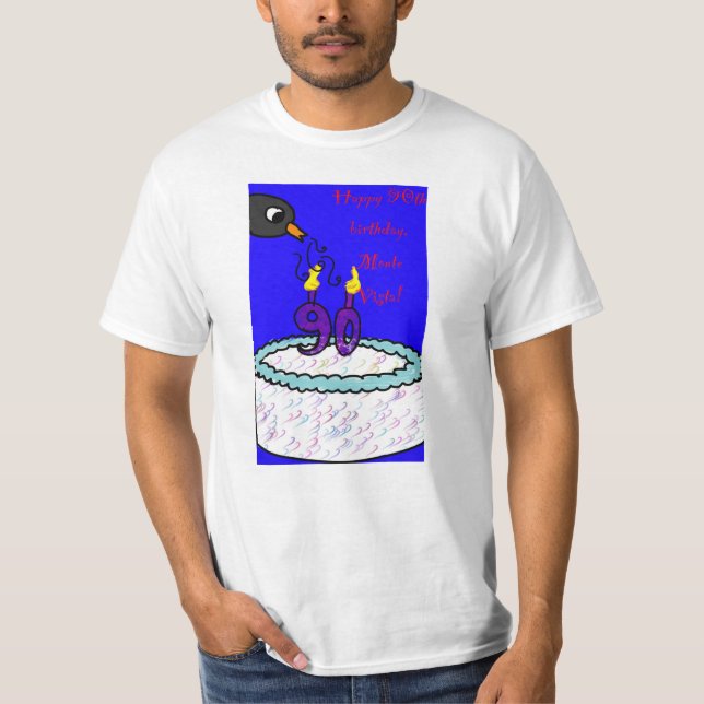 Camiseta Adulto de Aniversário do MVES 90 (Frente)