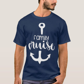 Camiseta Adulto de Crianças e Ancoras de Barcos de Cruzeiro
