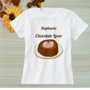 Camiseta Adulto de tremoço de chocolate