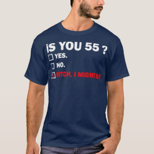 Camiseta Adulto Engraçado, 55 Anos, Aniversário De 5 Anos
