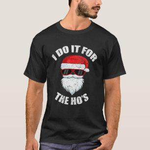 Camiseta Adulto Engraçado Sujo De Natal Pajama Ho Pj M
