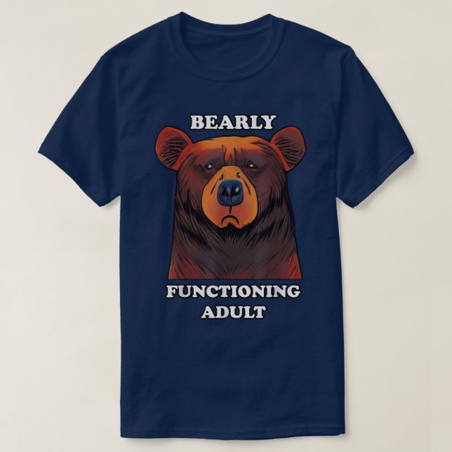 Camiseta Adulto Funny Bear Barly Funcionamento Mal Adultão (Frente do Design)