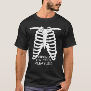 Camiseta Adulto Funny Skeleton Rude Innuendo Meme Cage J