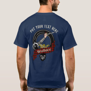 Camiseta Adulto Personalizado do Crachá Wallace Clan