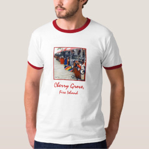 Camiseta Adulto Ringer do Orgulho de Cereja