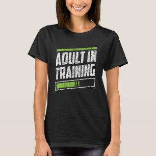 Camiseta Adulto Treinando Puberdade Sarcástica Adulto De An