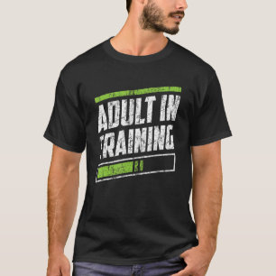 Camiseta Adulto Treinando Puberdade Sarcástica Adulto De An