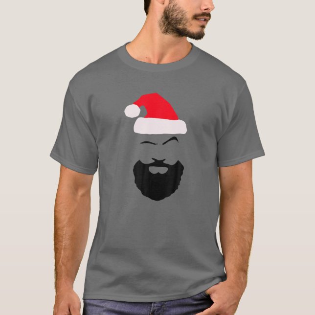 Camiseta Adulto Unisex Natal / Papais noeis para jovens Grá (Frente)
