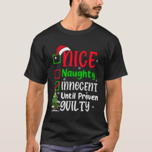 Camiseta Adultos De Natal Inocentes E Inocentes, Engraçados