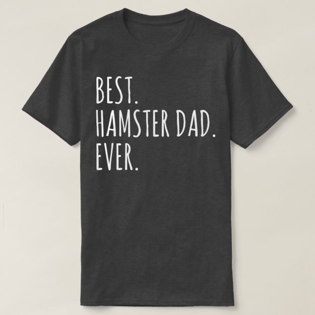 Camiseta Adultos Engraçados Melhor Pai De Hamster (Frente do Design)