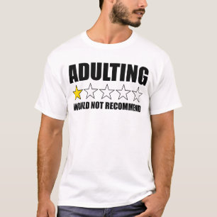 Camiseta Adultos Não Recomendam Adultos Engraçados Com 1 Es