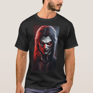 Camiseta Adultos vampiros de halloween sem morte humanoide 