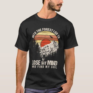 Camiseta Adventurante de Florestas Mens Caminhando pela Nat