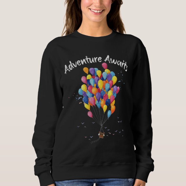 Camiseta Adventure Aguarda Aviões Pilotando Ar Quente (Frente)