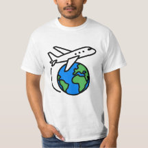 Adventure Aguarda Camisa-Viagem do Avião Global