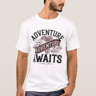 Camiseta Adventure Aguarda Tipografia Vintage 2