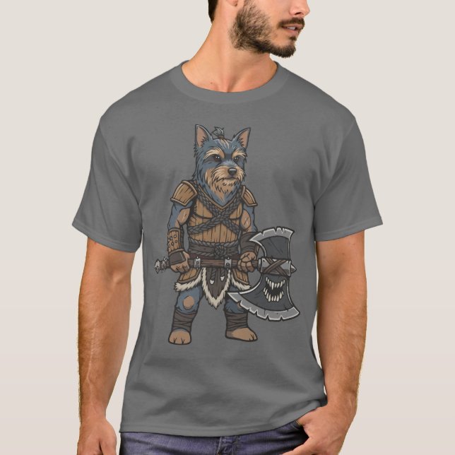 Camiseta adventure Australian Silky Terrier gladiador (Frente)