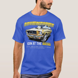 Camiseta Adventure Begins at the ignition sport car family