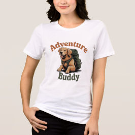 Camiseta Adventure Buddy Golden Retriever Hiking Dog Women 