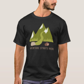 Camiseta Adventure começa aqui