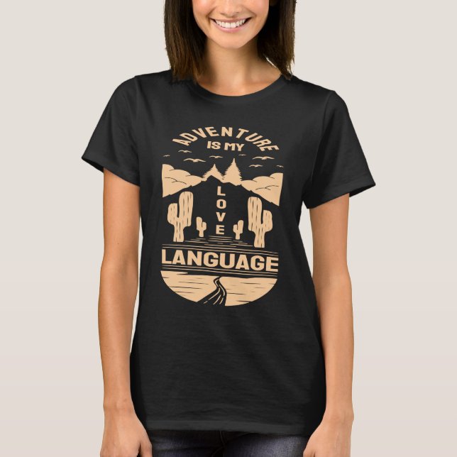 Camiseta Adventure is My Love Language  Camp Graphic Plus S (Frente)